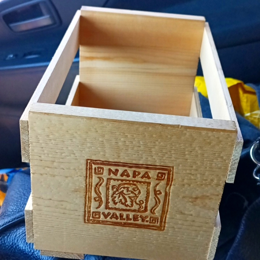 Little wooden crates Napa Valley